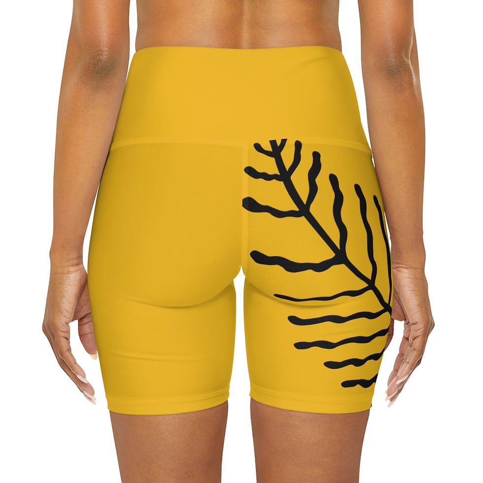 Thumbnail: High Waisted Yoga Shorts (AOP)