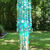 Aquamarine and Light Blue Antique Crystal Wind Chime