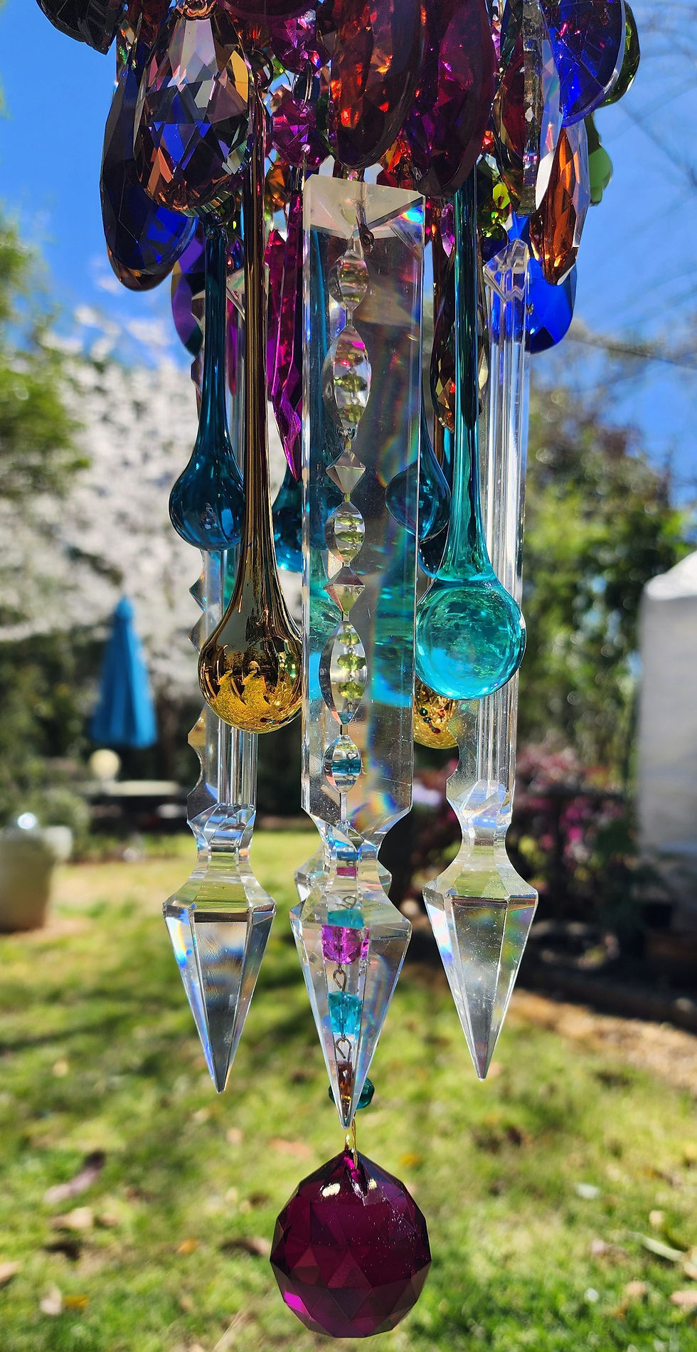 Thumbnail: Moody Multicolor Crystal Wind Chime