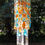 Thumbnail: Turquoise, Orange, and Yellow Antique Crystal Wind Chime