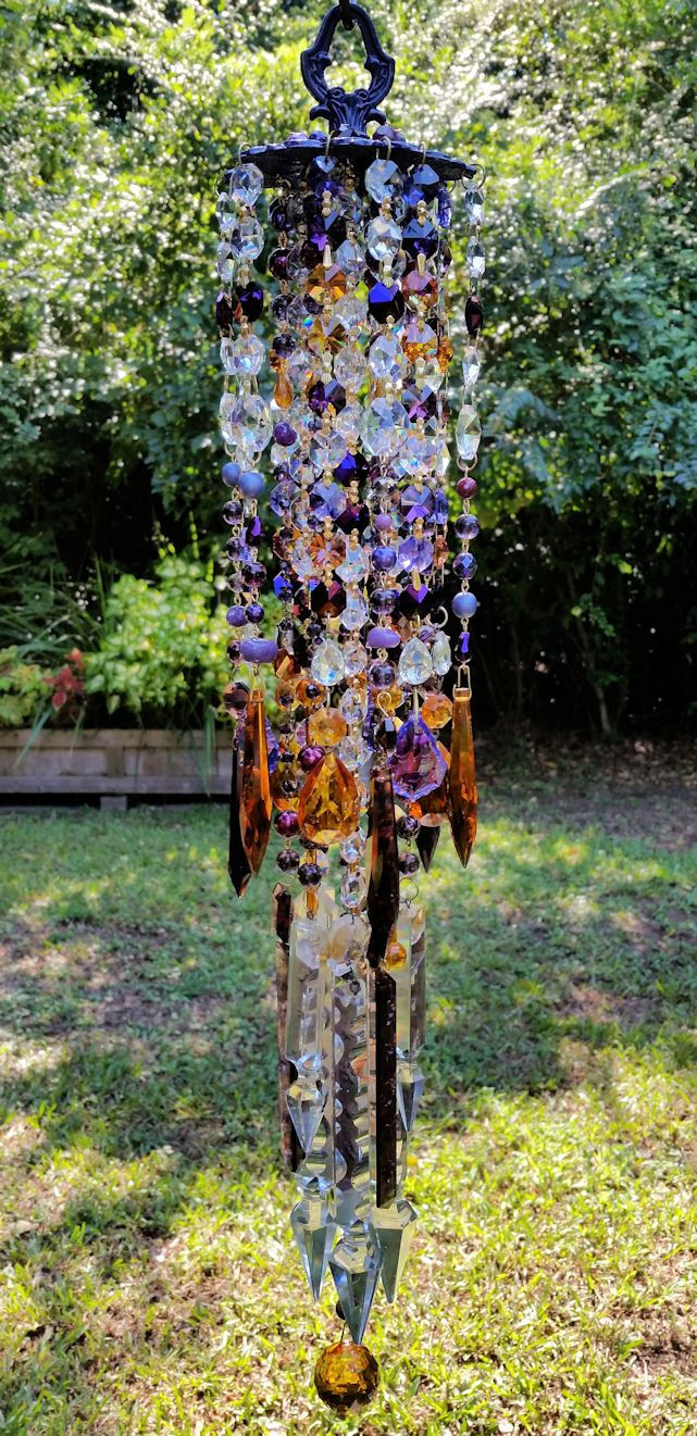 Thumbnail: Autumn Gypsy Antique Crystal Wind Chime