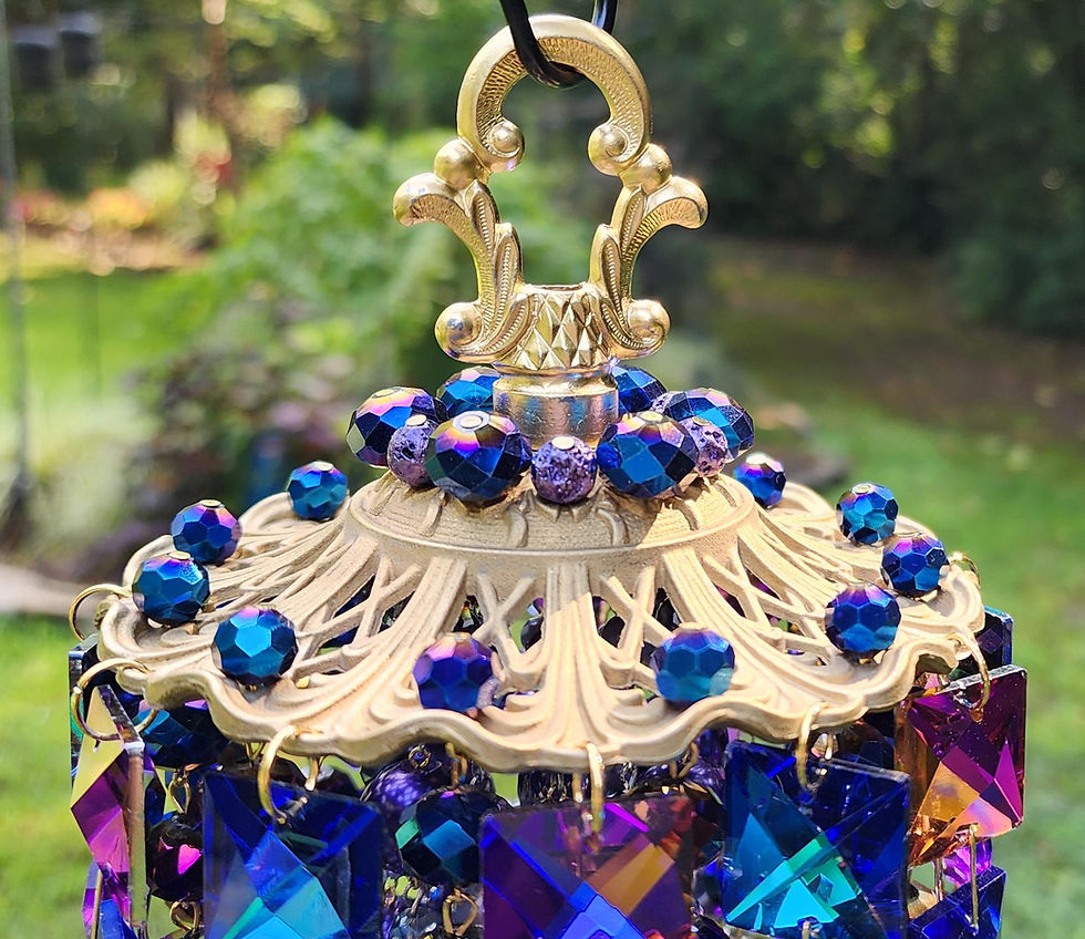 Thumbnail: Metallic Blue and Dark Purple Wind Chime