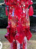 Thumbnail: Ruby and Gold Antique Crystal Wind Chime