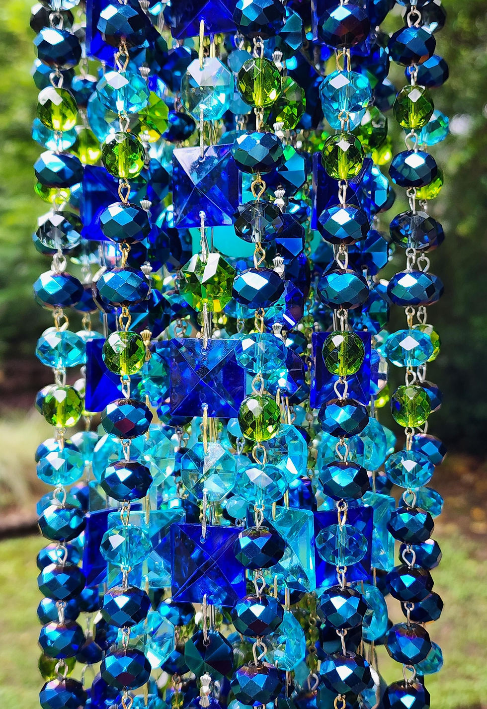 Thumbnail: Blues Antique Crystal Wind Chime