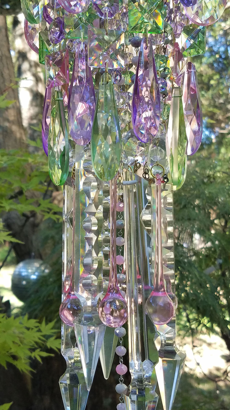 Thumbnail: Pretty Pastels Antique Crystal Wind Chime