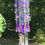 Thumbnail: Purple, Silver, Green Vintage Crystal Wind Chime