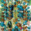 Thumbnail: Teal and Amber Antique Crystal Wind Chime