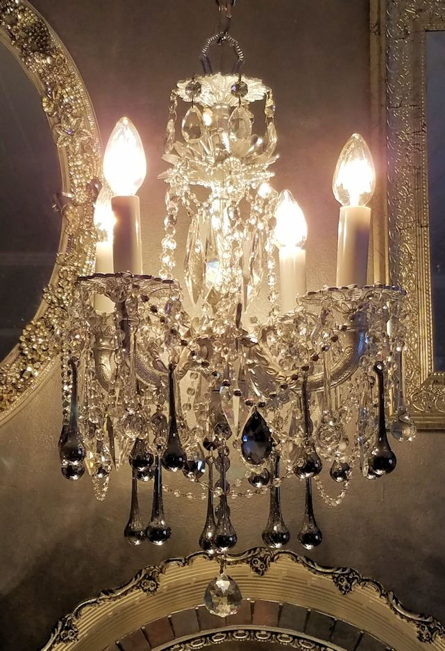 Thumbnail: Silver Bling Vintage Petite Chandelier