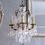 Thumbnail: Small Petite Vintage Brass Chandelier