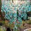 Thumbnail: Aqua Waterfall Pendant Chandelier