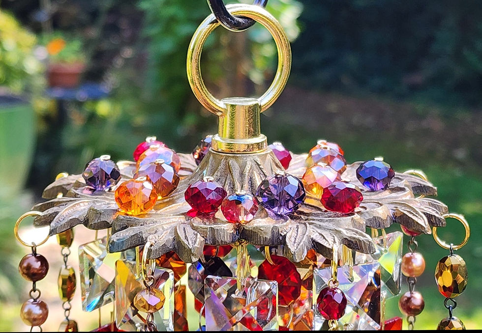 Thumbnail: Multi Color Autumn Crystal Ball Sun Catcher