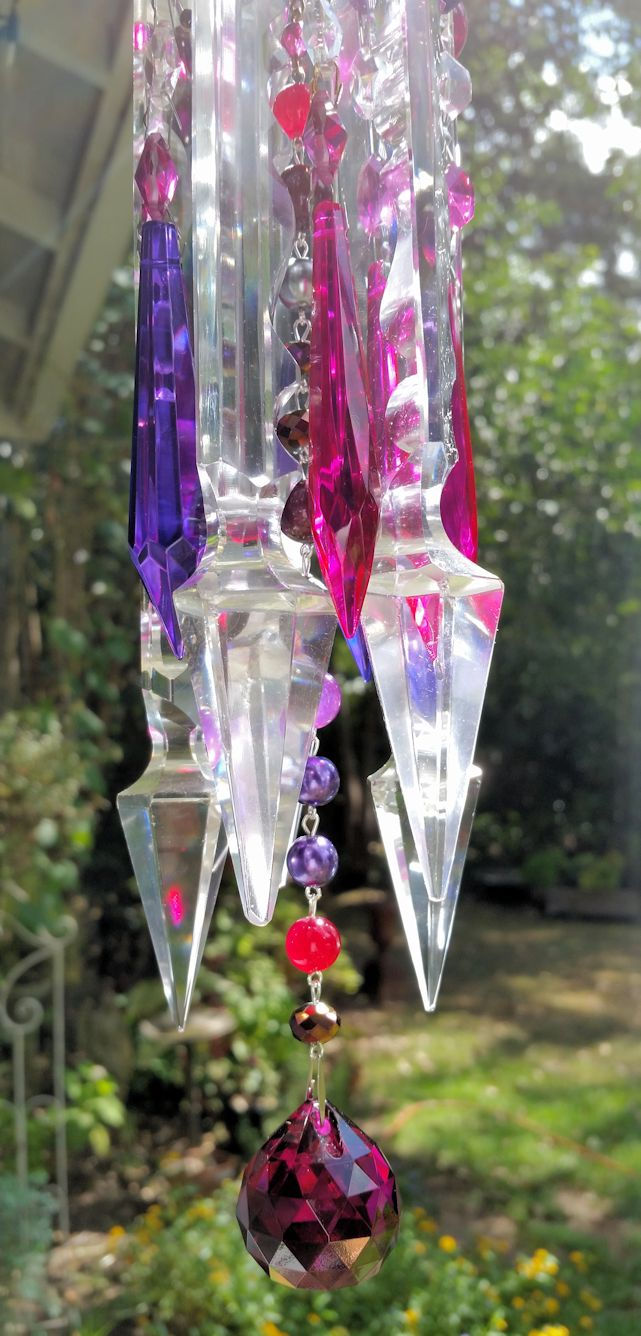 Thumbnail: Fruits and Flowers Antique Crystal Wind Chime
