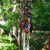 Purple Amber and Green Antique Crystal Wind Chime