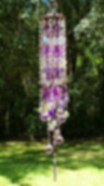 Thumbnail: Lilac Rose and Violet Crystal Suncatcher