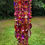 Thumbnail: Magenta and Volcano Butterflies Antique Crystal Wind Chime