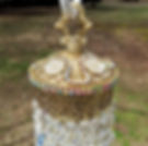 Thumbnail: Jeweled Pastels Antique Crystal Wind Chime