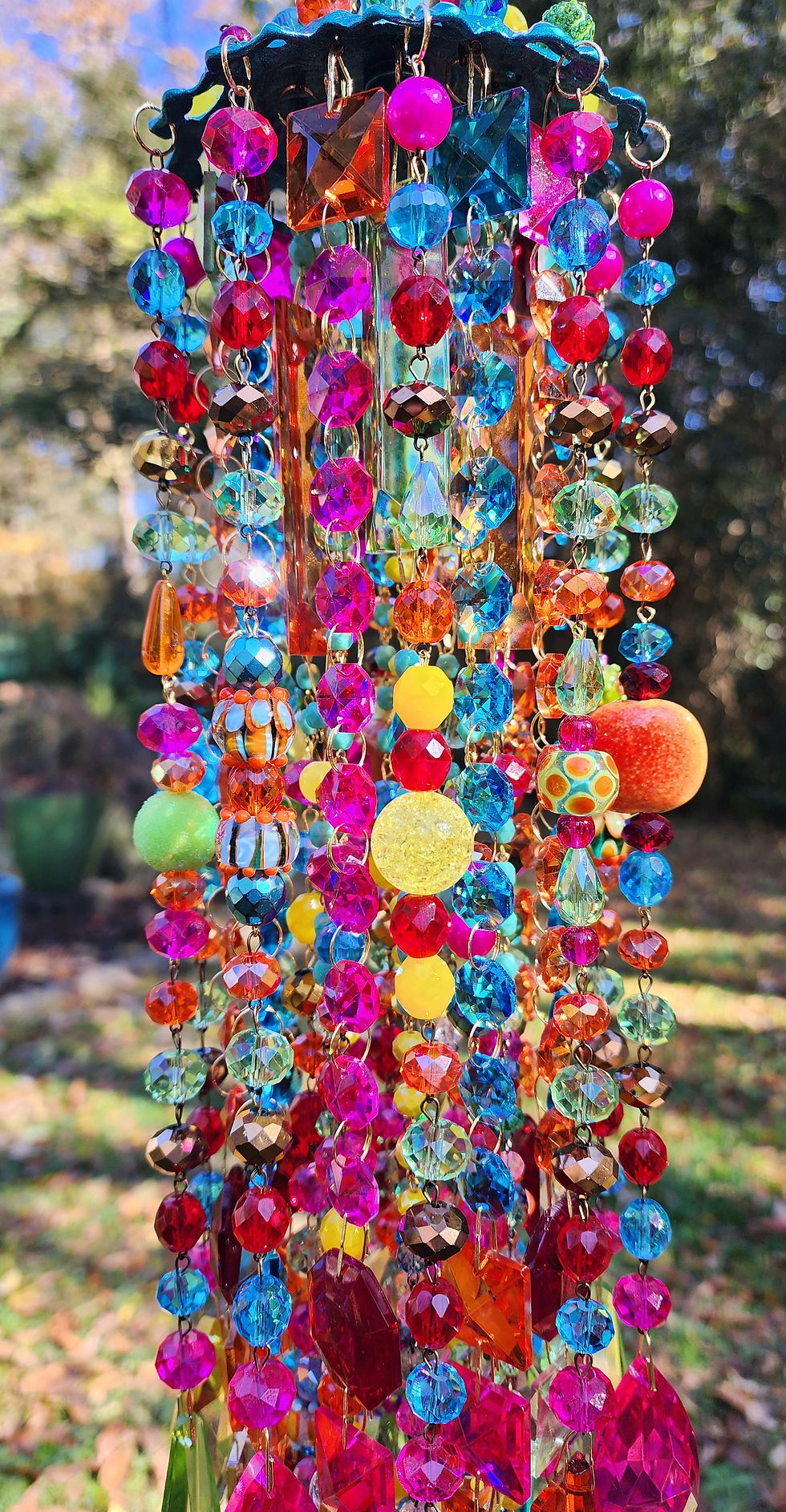 Thumbnail: Colorful Antique Crystal Wind Chime