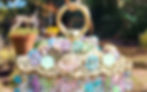 Thumbnail: Vintage Flowers Pastels Antique Crystal Wind Chime