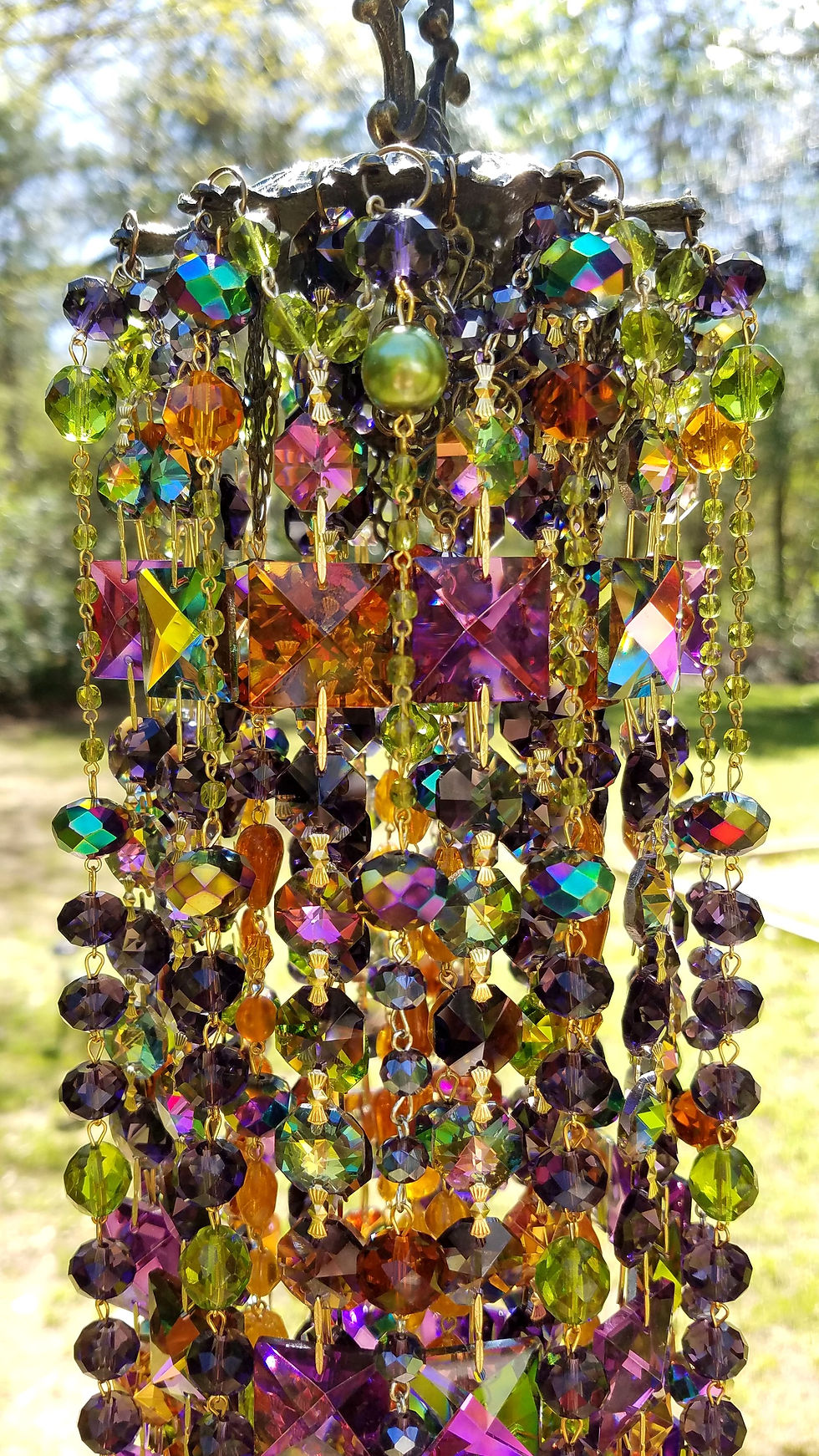 Thumbnail: Bohemian Antique Crystal Wind Chime