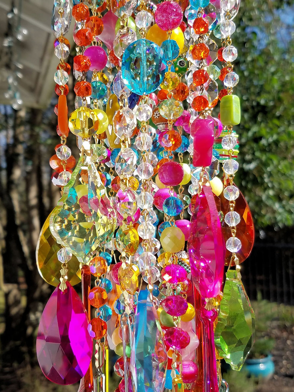 Thumbnail: Multi Color Crystal Wind Chime