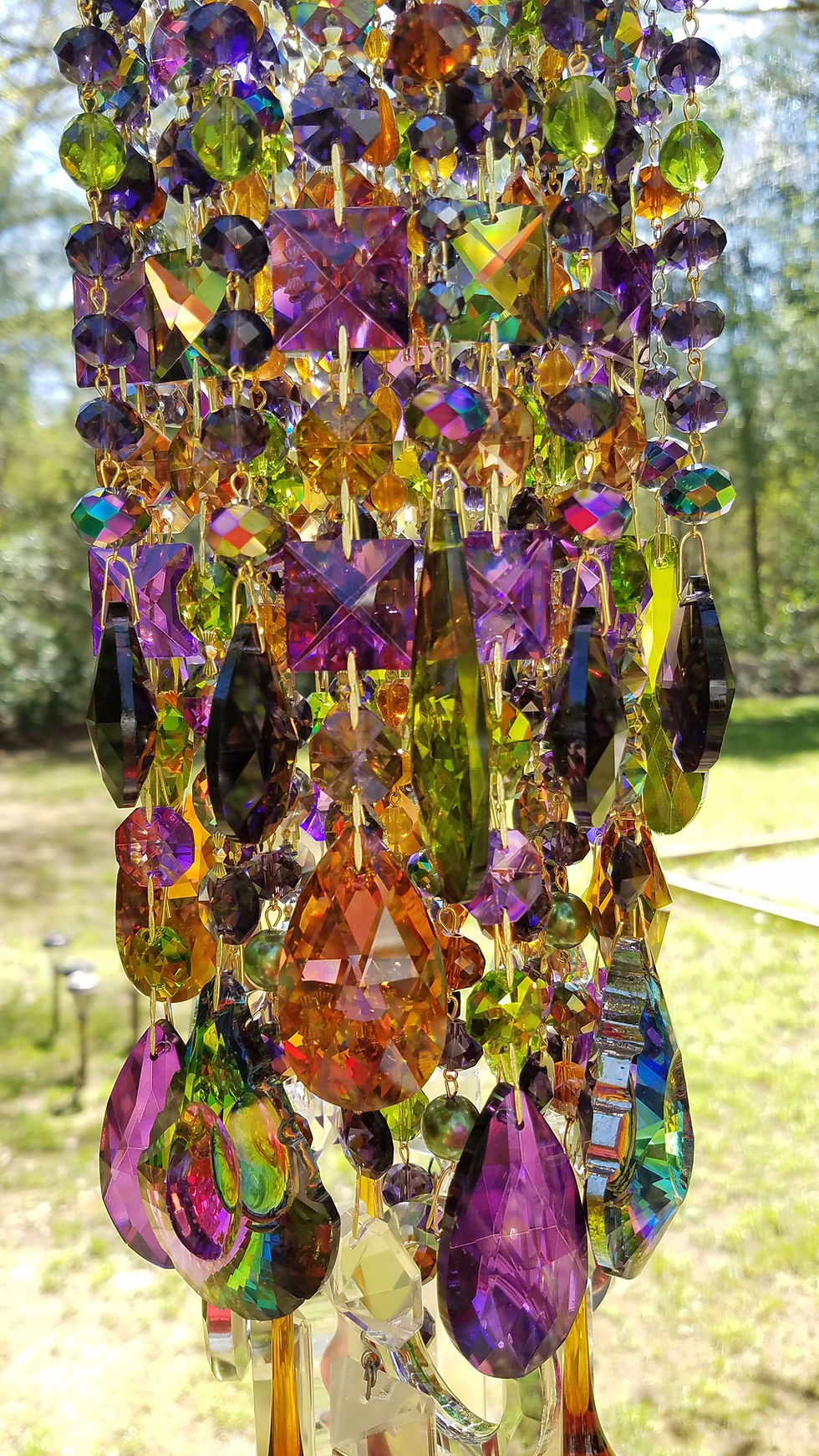 Thumbnail: Bohemian Antique Crystal Wind Chime