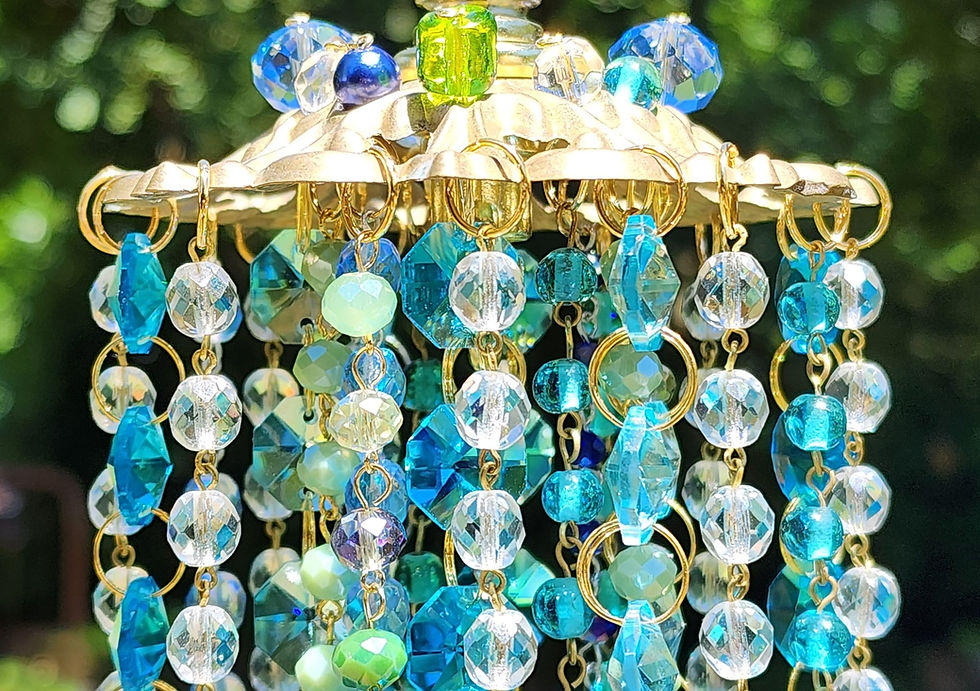 Thumbnail: Blues Crystal Ball Sun Catcher