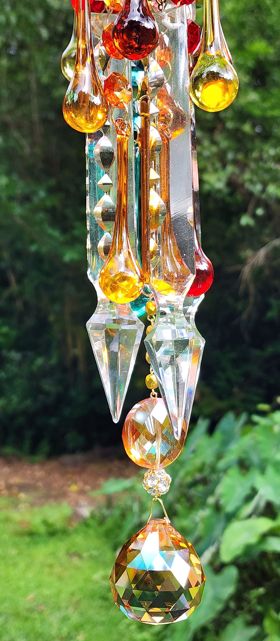 Thumbnail: Autumn Splendor Antique Crystal Wind Chime