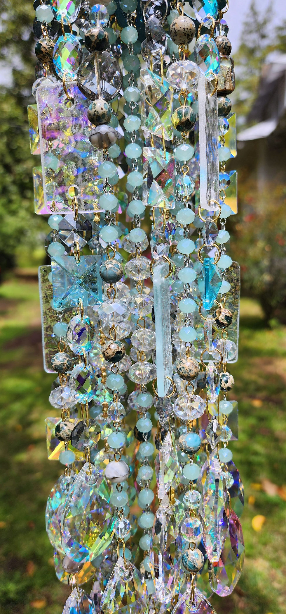 Thumbnail: Coastal Rainbows Crystal and Stained Glass Sun Catcher
