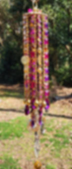 Thumbnail: Multicolor Antique Crystal Wind Chime