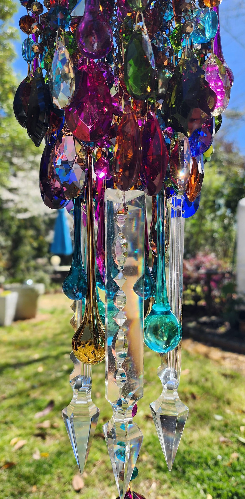 Thumbnail: Moody Multicolor Crystal Wind Chime