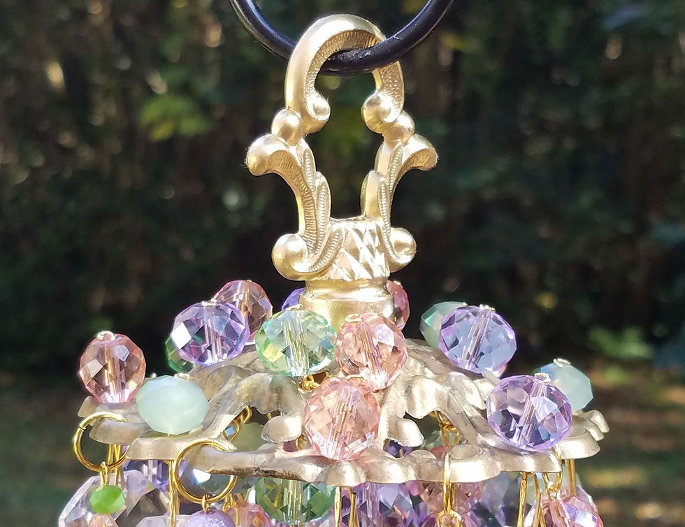 Thumbnail: Pastels Antique Crystal Wind Chime