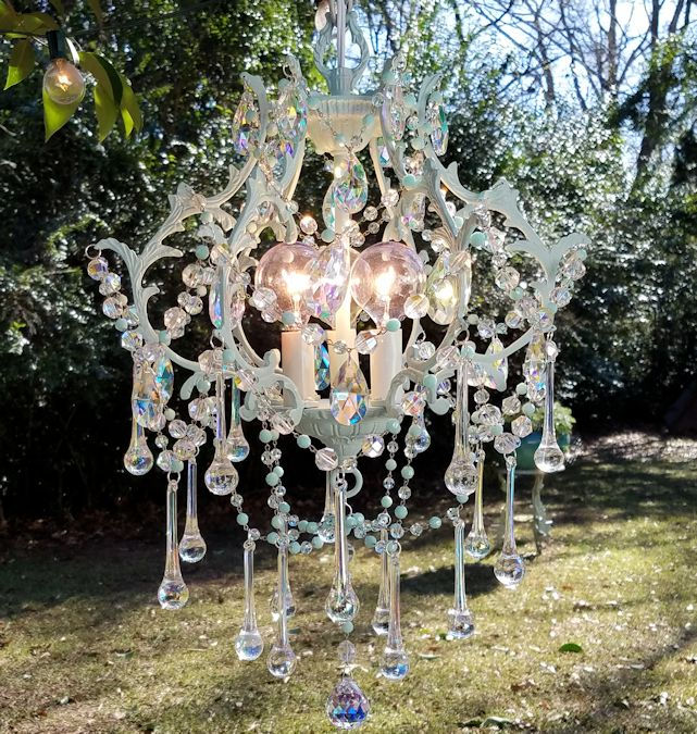 Thumbnail: Custom Order for JT - Antique Cage Chandelier