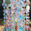 Thumbnail: Vintage Flowers Pastels Antique Crystal Wind Chime
