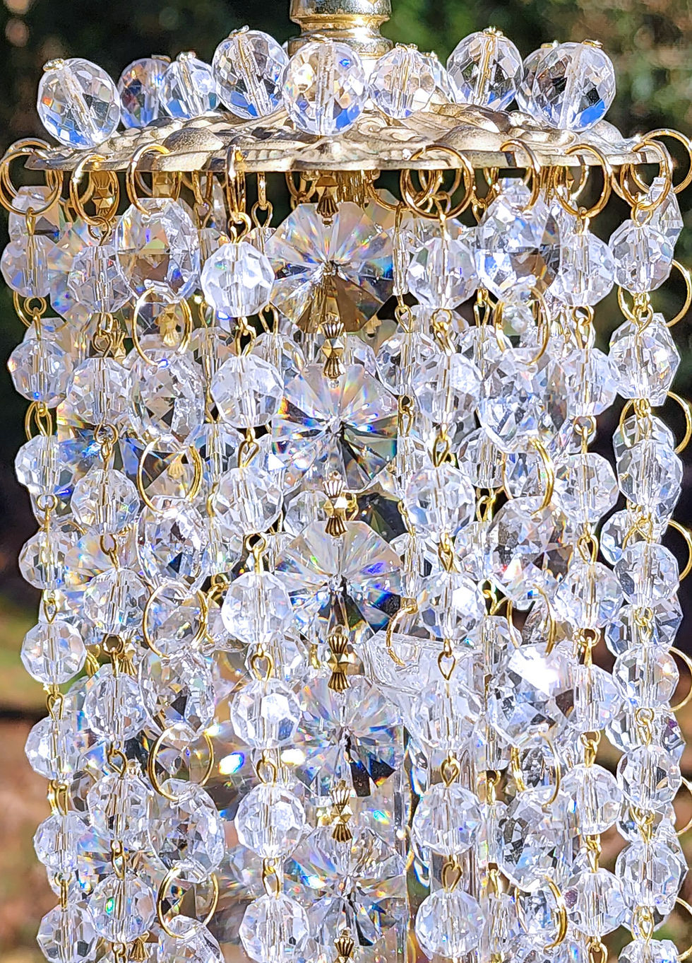 Thumbnail: Clear Crystal Waterfall Sun Catcher
