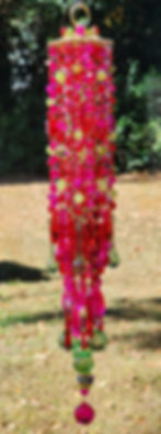 Thumbnail: Vibrant Ruby, Hot Pink, and Lime Green Crystal Sun Catcher