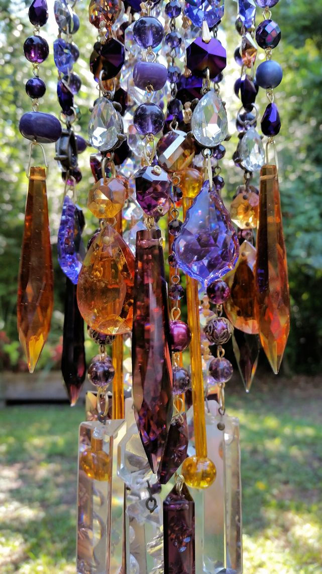Thumbnail: Autumn Gypsy Antique Crystal Wind Chime