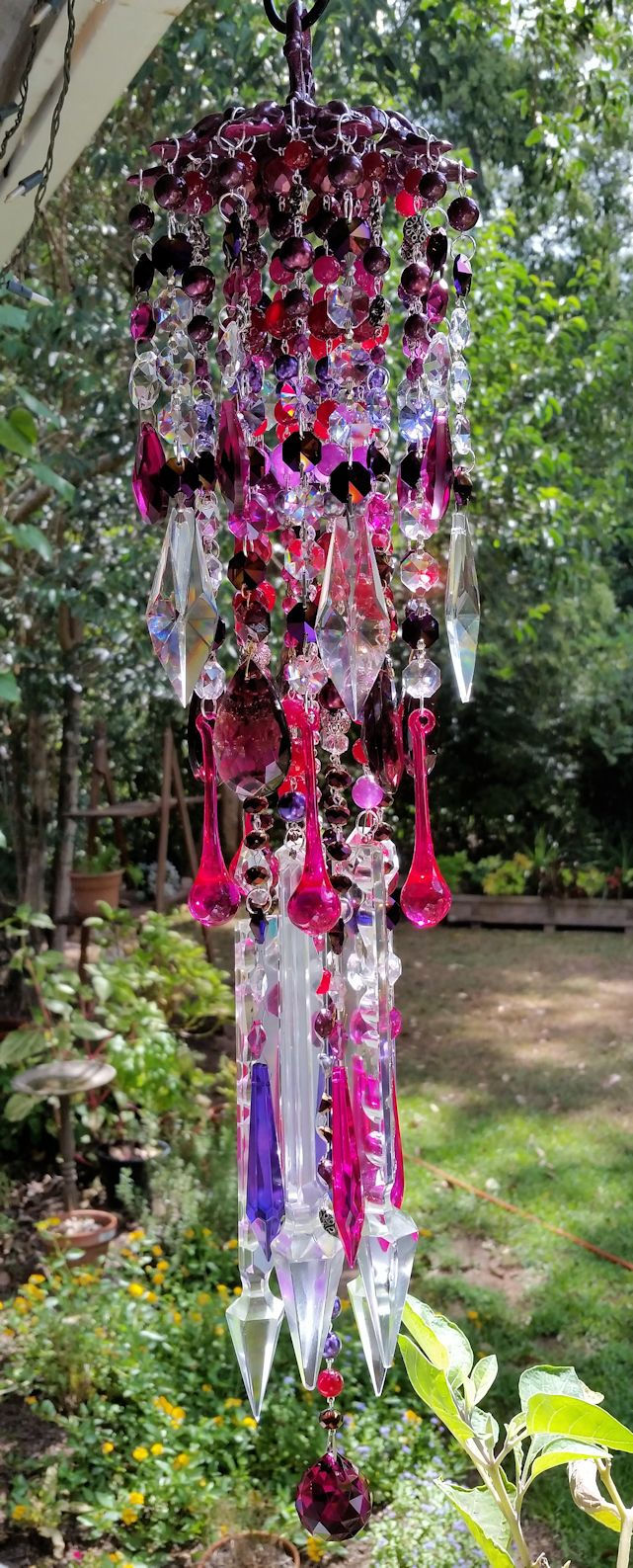 Fruits and Flowers Antique Crystal Wind Chime