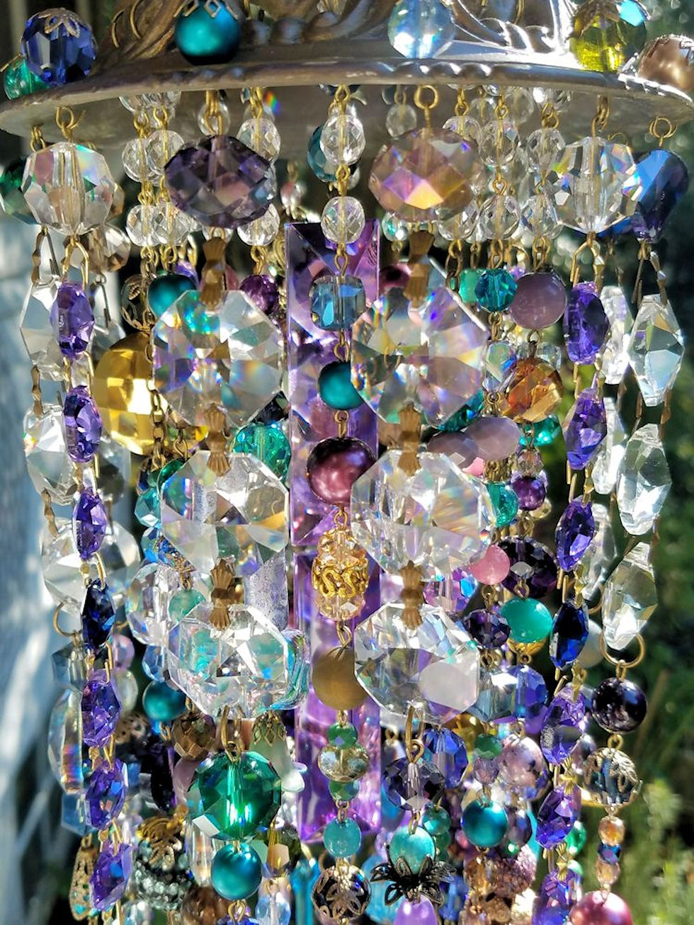 Thumbnail: Art Deco Antique Crystal Wind Chime
