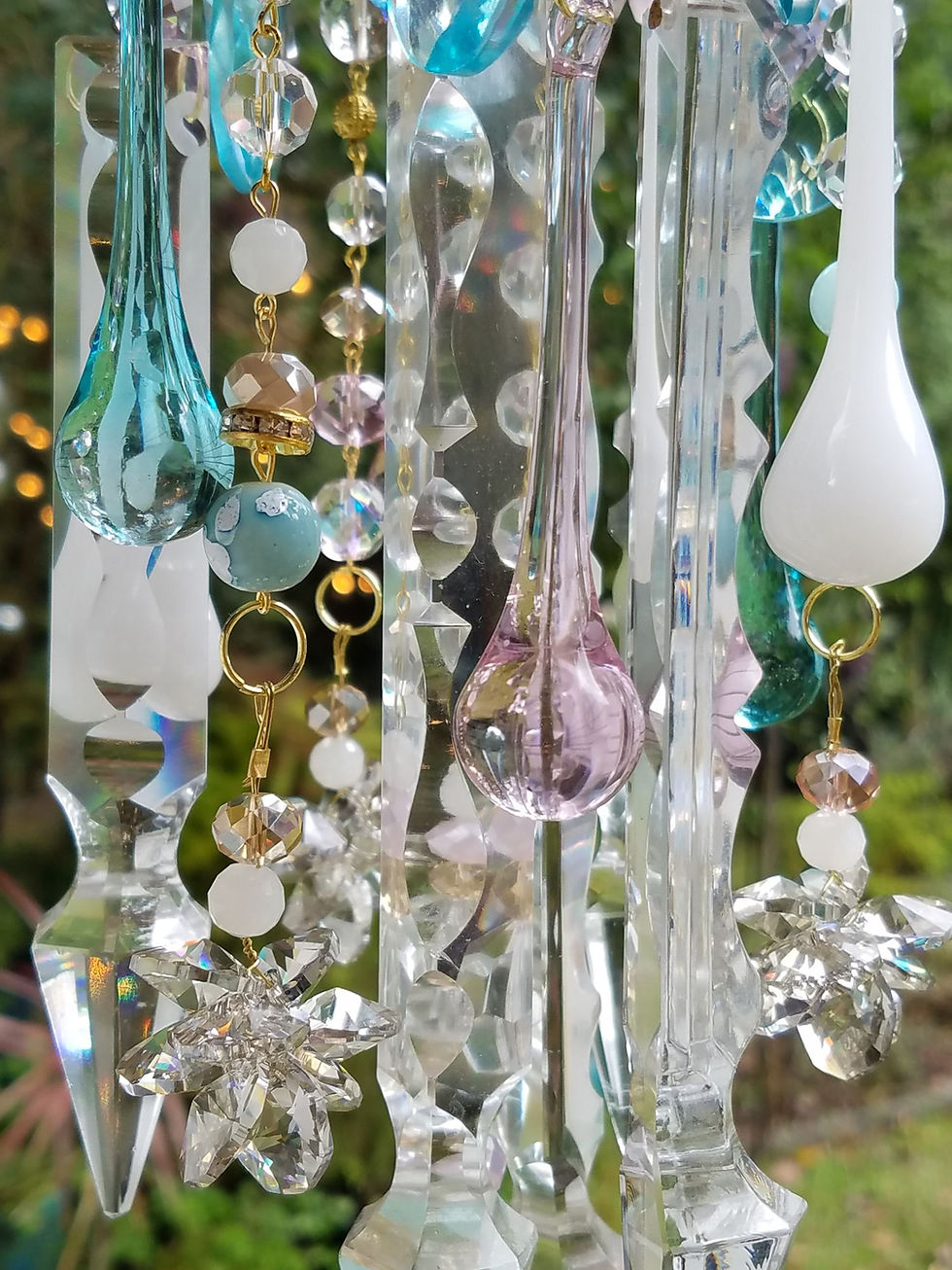 Thumbnail: Pastel Antique Crystal Wind Chime
