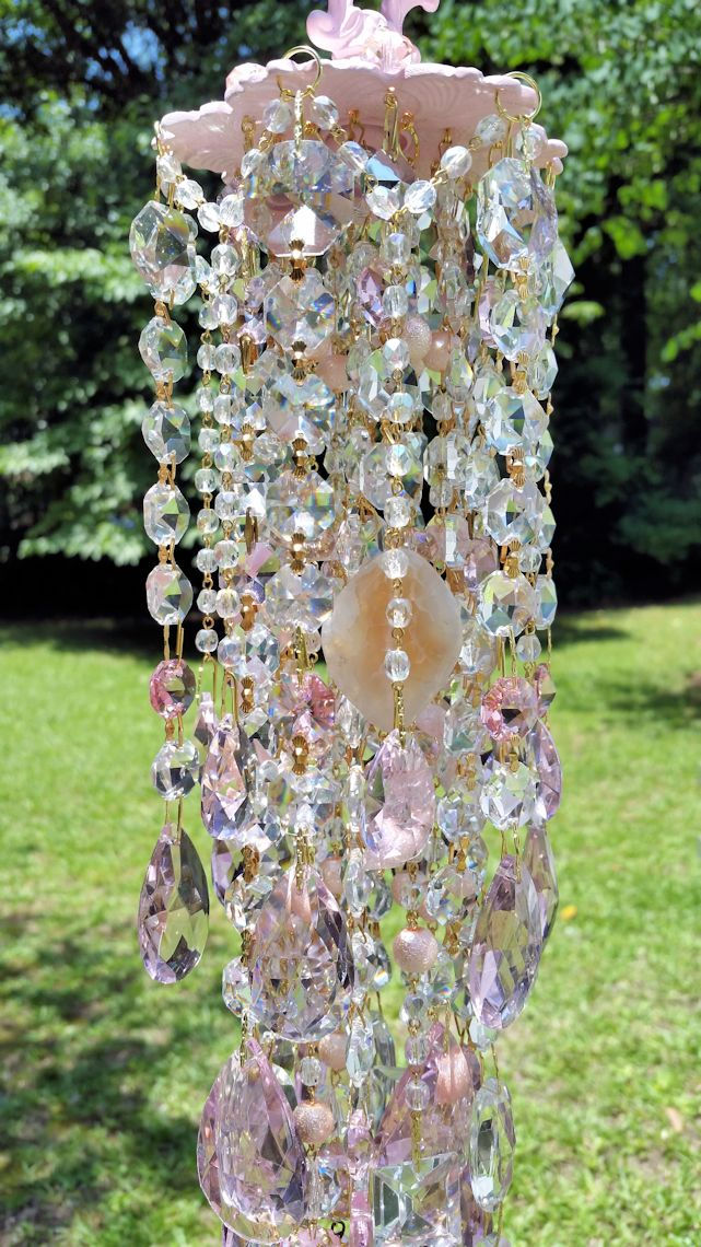 Thumbnail: Garden Rose Antique Crystal Wind Chime