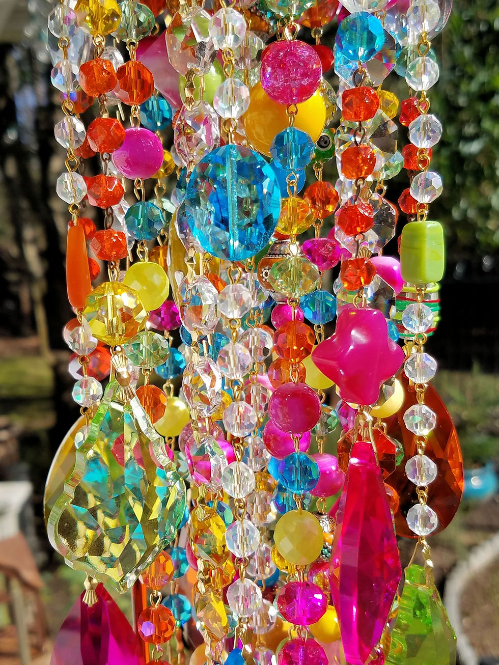 Thumbnail: Multi Color Crystal Wind Chime