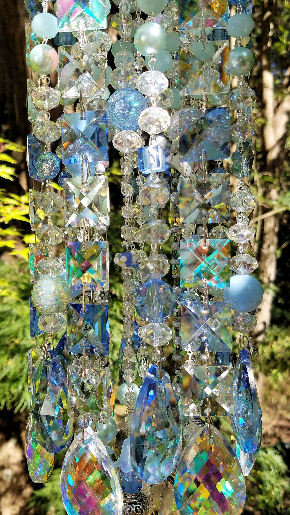Thumbnail: Light Sapphire Antique Crystal Wind Chime