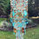 Thumbnail: Copper and Aqua Antique Crystal Wind Chime