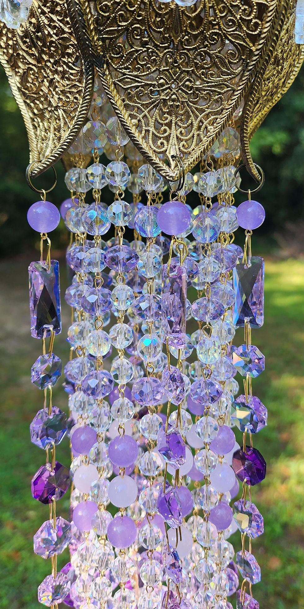 Thumbnail: Violet Antique Crystal Wind Chime