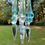 Thumbnail: jeweled Aqua Crystal Wind Chime