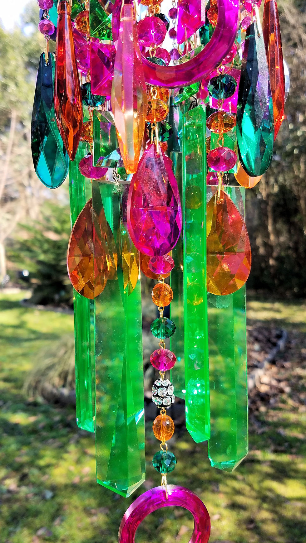 Thumbnail: Bohemian Antique Crystal Wind Chime