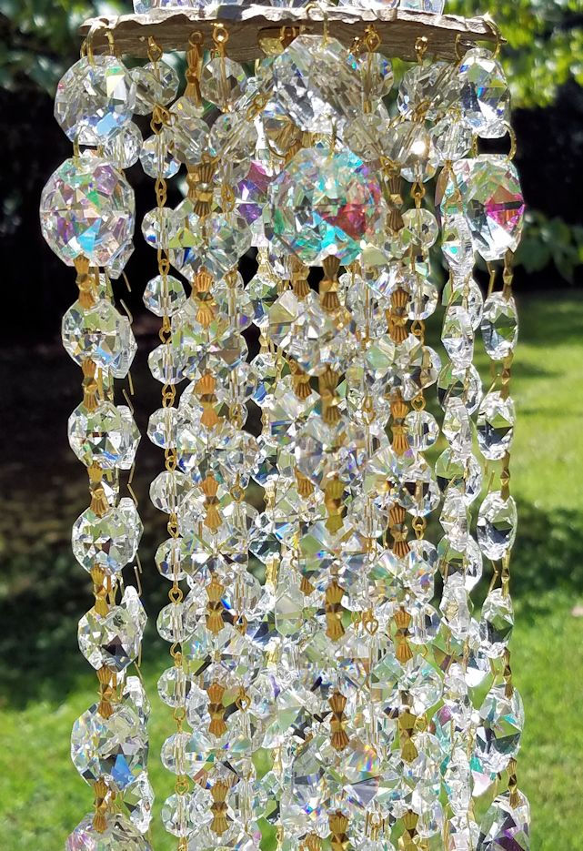 Thumbnail: Iridescent Antique Crystal Wind Chime