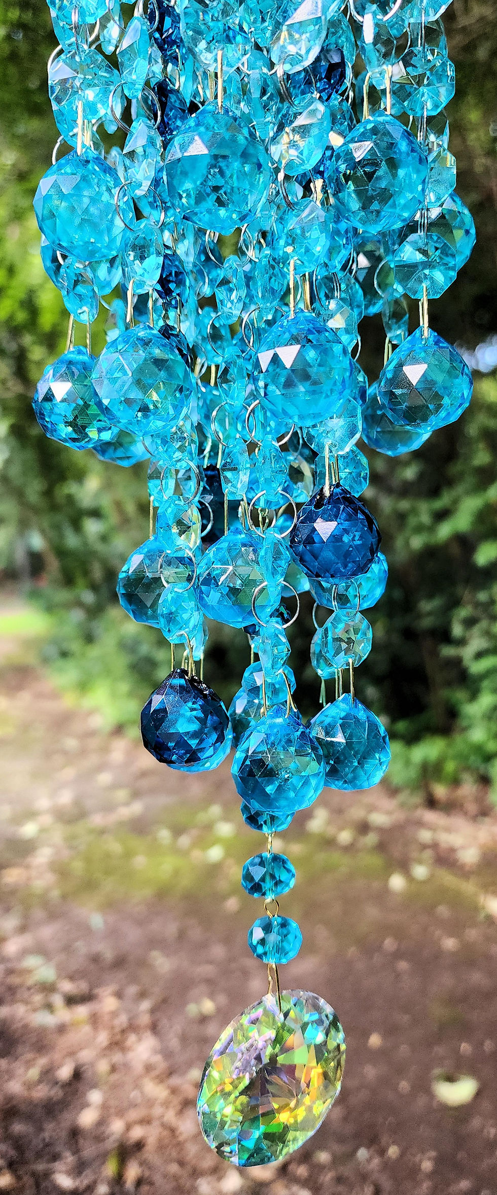 Thumbnail: Blues Crystal Ball Sun Catcher