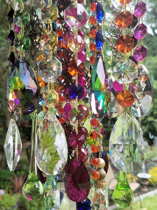 Thumbnail: Bohemian Summer Antique Crystal Wind Chime