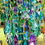 Thumbnail: Teal Blue, Emerald, Turquoise Antique Crystal Wind Chime